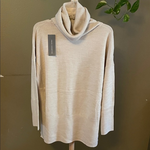 French Connection Sweaters - French Connection Cream Cowl Neck Sweater